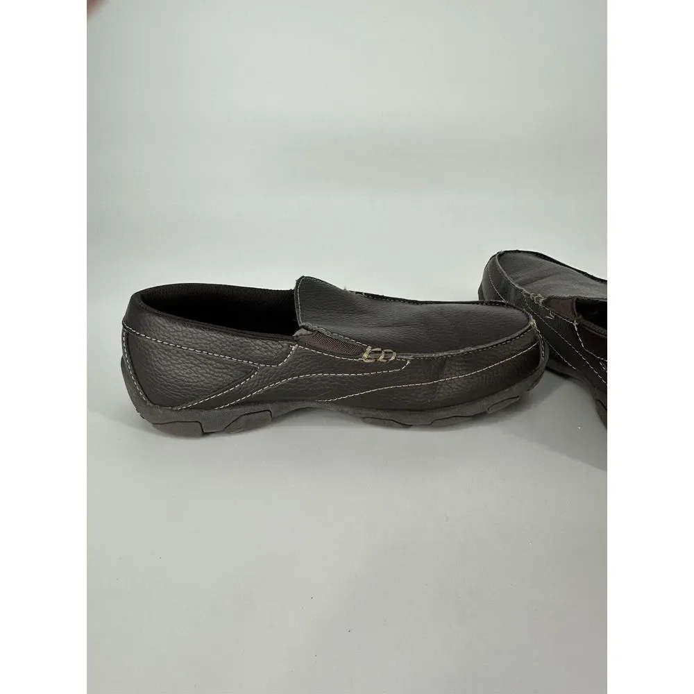 Perry Ellis America Prepp Loafer Brown Leather Fashion Loafers Mens Size 6‎